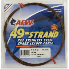 AFW 90# 49 Strand Shark Leader Cable - 30 ft