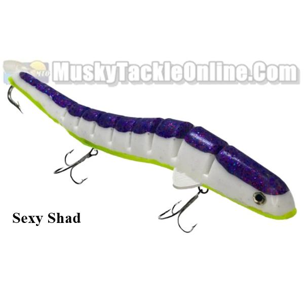 DELONG LURES - Musky Fishing Lures, Weighted Glide Bait Musky Lures, 11  Flying Witch Muskie Fishing Lures, Great as Jerkbait, Jigging Bait, Ripping
