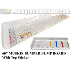 Fish Bumper Muskie Bumper Bump Board w/ Top Sticker