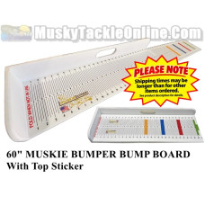 Fish Bumper Muskie Bumper Bump Board w/ Top Sticker