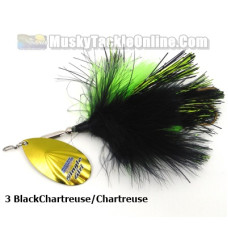 Model 3 Stagger 12/10 : Muskie Metal Lures Flexible Bucktails, Worlds  Premium Flexible Bucktails