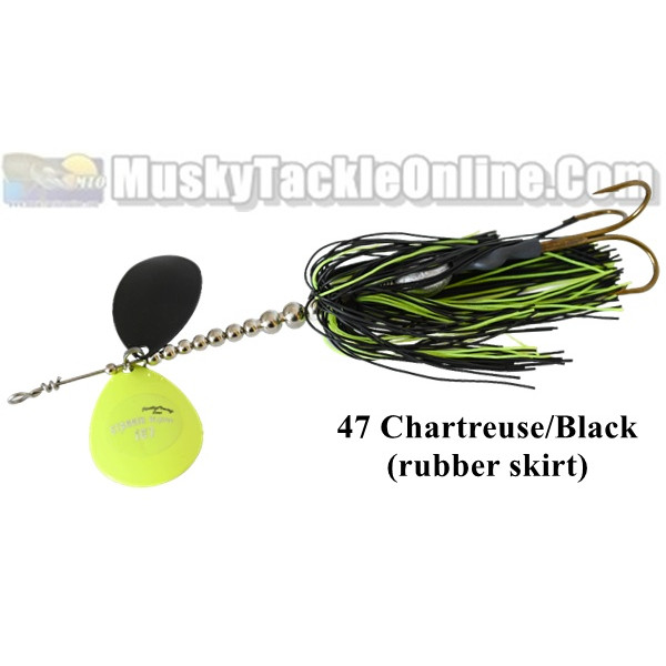 Spinnerbait pêche aux leurres Buckhan 16gr Rouge / Noir