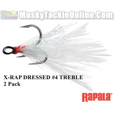 Rapala X-Rap Dressed #4 Treble - 2 Pack