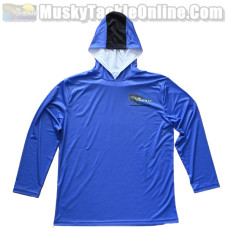 ScaleWear/MTO Long Sleeve Fishing Hoodie - Solid Blue