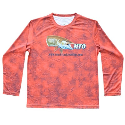 ScaleWear/MTO Long Sleeve Bronze Fishing Shirt - Musky Tackle Online