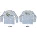 ScaleWear/MTO Long Sleeve White-Grayscale Fishing Shirt