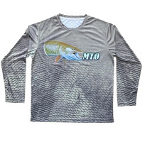 ScaleWear/MTO Long Sleeve Green Camo Fishing Shirt