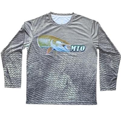ScaleWear/MTO Long Sleeve Green Camo Fishing Shirt