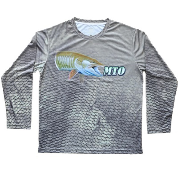 ScaleWear/MTO Long Sleeve Green Camo Fishing Shirt - Musky Tackle Online