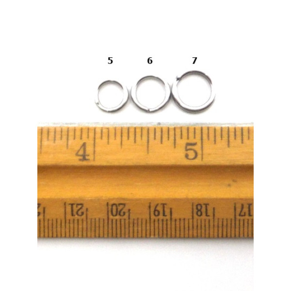 4mm Strong stainless Steel Split Rings Fishing Lure 