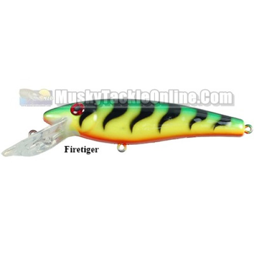 ernie fishing lure Drifter-Mania Li'l Crankbait Musky Shop Ernie dives 6 to 15 feet on a cast and up to 30 feet when trolled Super Pike Plug Li'l Ernie
