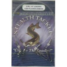 Stealth Tackle Fluorocarbon Leaders - 150 lb - 2 Pack