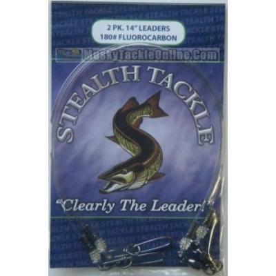 Stealth Tackle Fluorocarbon Leaders - 180 lb - 2 Pack