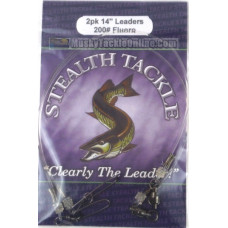 Stealth Tackle Fluorocarbon Leaders - 200 lb - 2 Pack