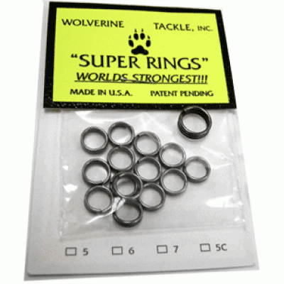Wolverine Tackle "Super Rings" - Stainless Steel